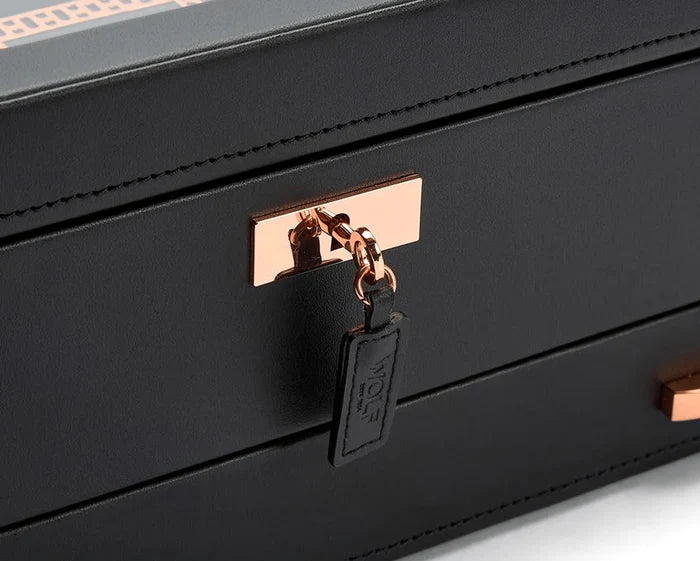 Axis 10 Piece Copper Watch Box With Drawer