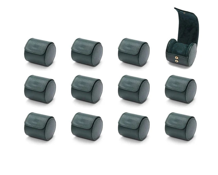 British Racing Green Single Watch Roll - 12 Pack