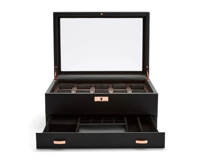 Axis 10 Piece Copper Watch Box With Drawer