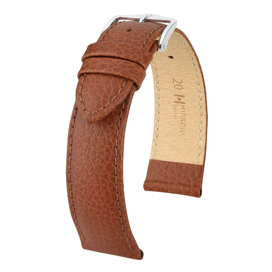 Kansas Golden Brown Buffalo Embossed Calf Leather Watch Band