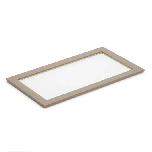 Vault Tray Glass Lid Ivory