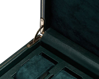 British Racing Green 10 Piece Watch Box with Storage
