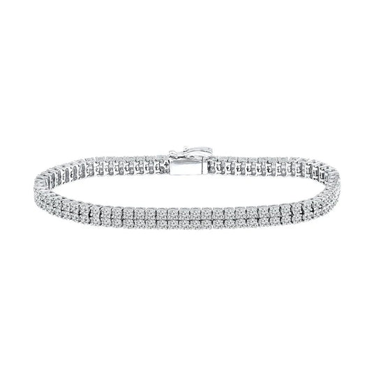4.95ct Lab Grown Diamond Bracelet in 18K White Gold