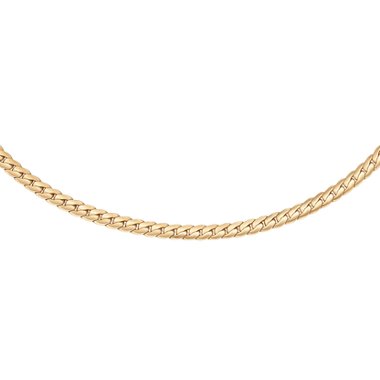Flat Chain Gold Necklace